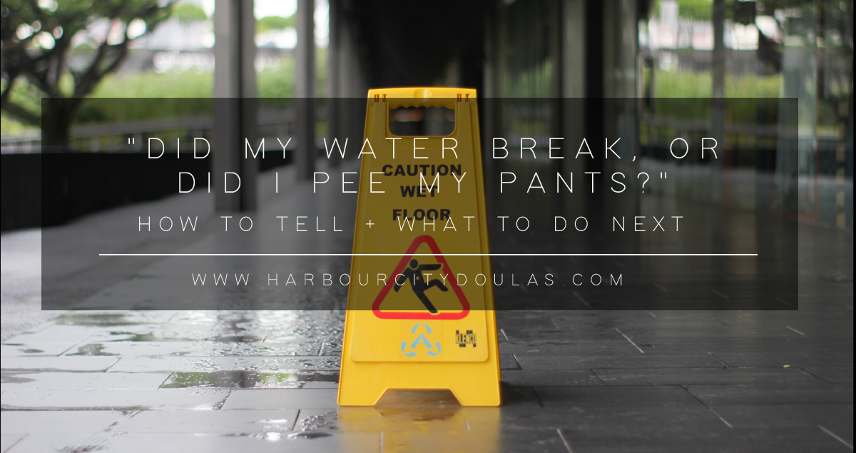 Did My Water Break?  Harbour City Doulas - Nanaimo Doulas